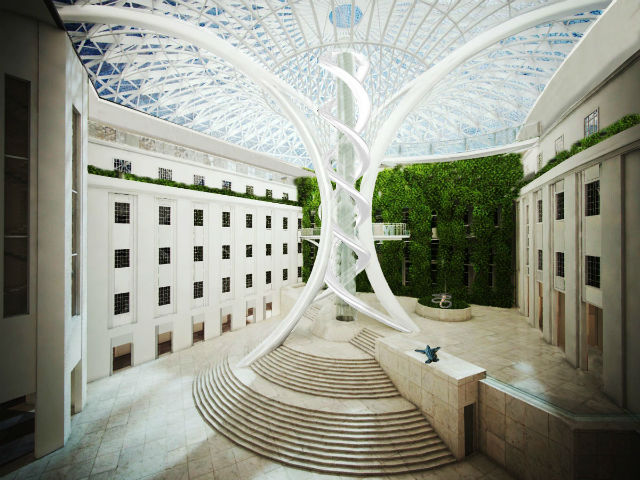 Tree of Life structure inside the National Museum of Natural History in Manila